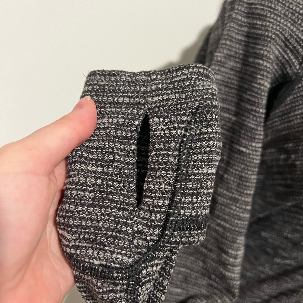Lululemon Think Fast Pullover Coco Pique Black / Black Size 6‎ - Picture 9 of 15
